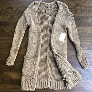 Free People Wide Knit Cardigan